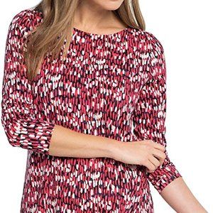 NWT NIC + ZOE Pullover Blouse Top Size L
